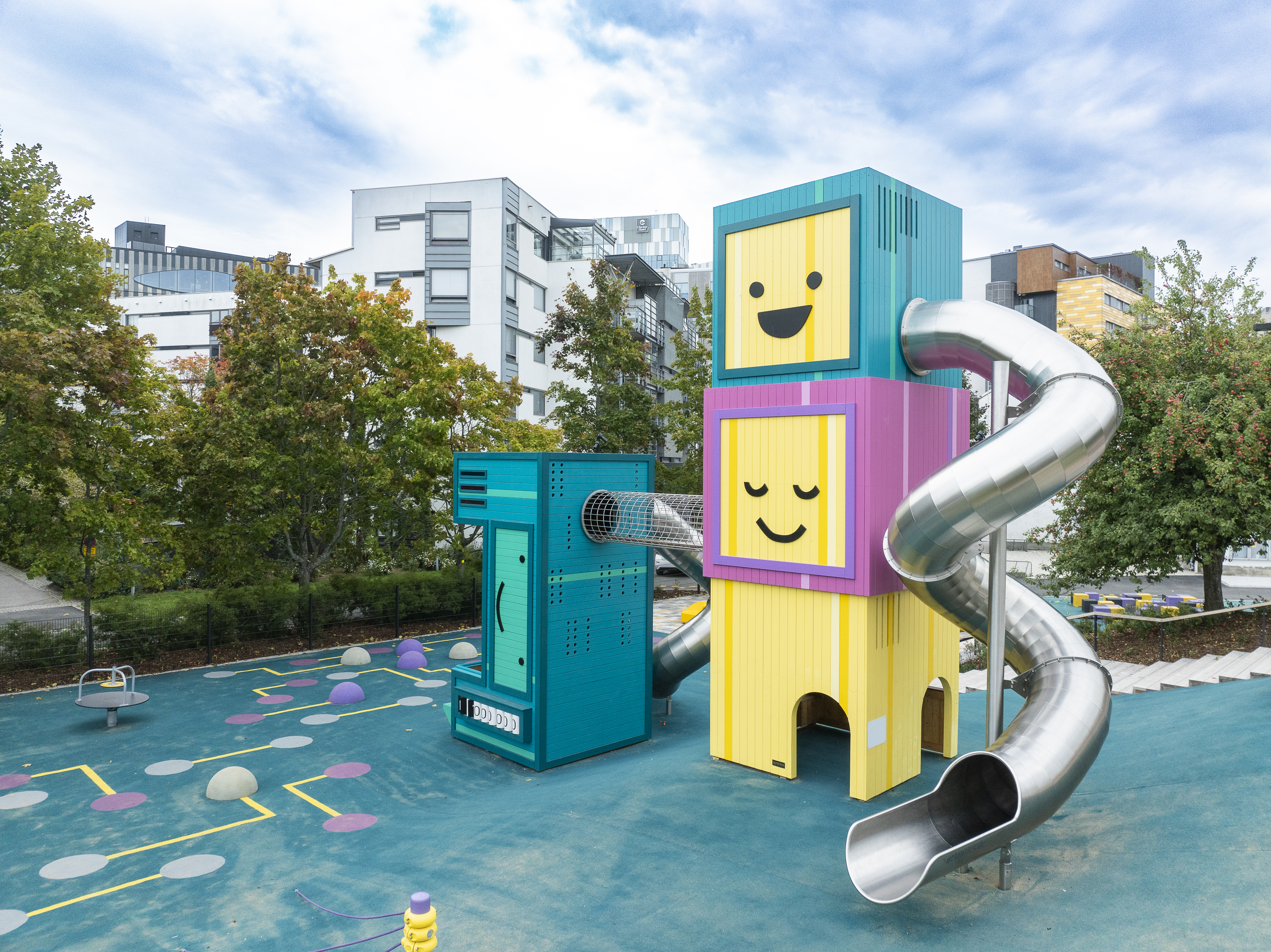 Ruoholahti Computer Playground, aerial view